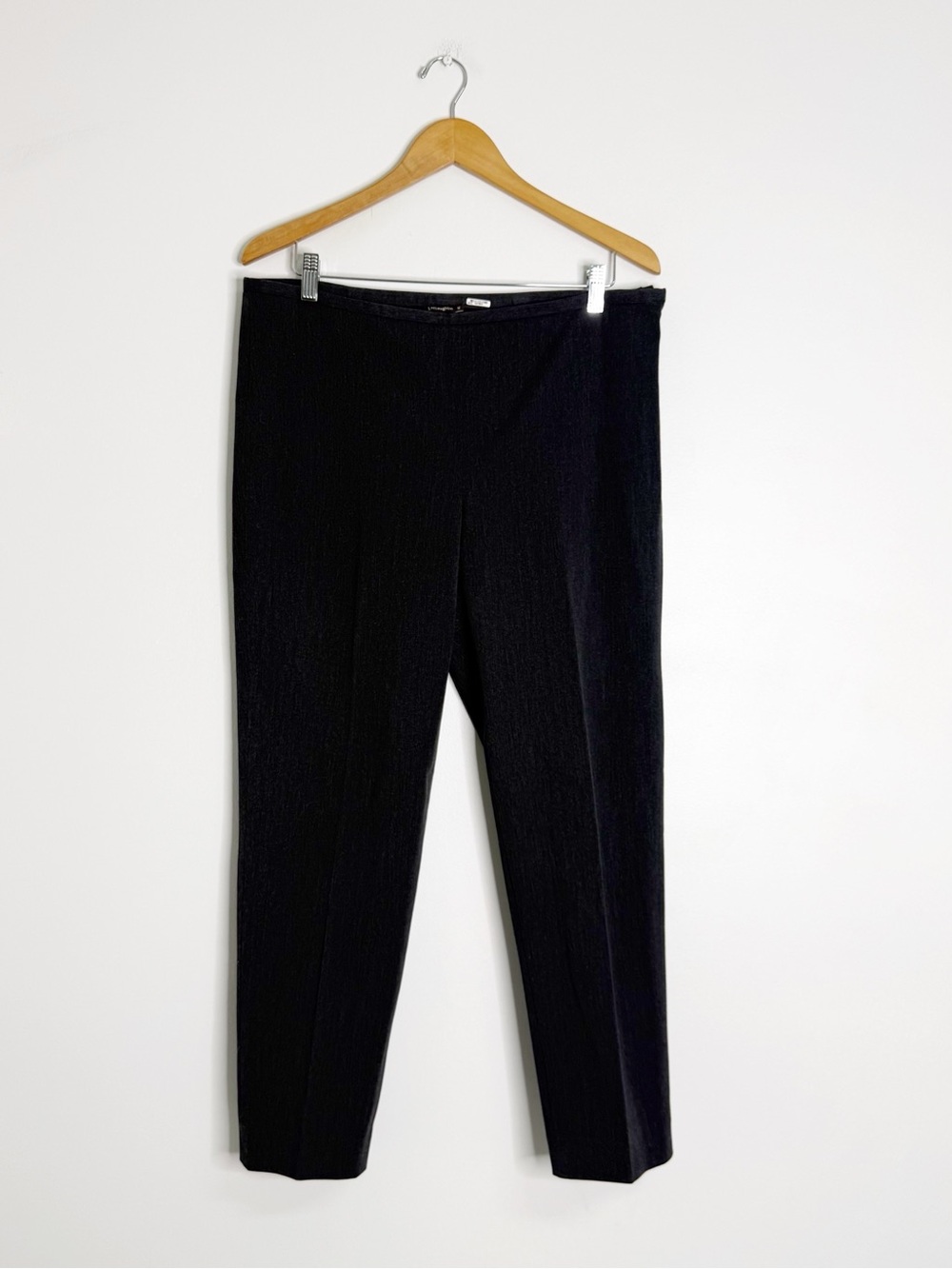J. McLaughlin Gray Side Zip Ankle Pants Size 12 Stretch Slim Leg
